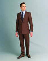 Brown Irish Linen Heritage Trousers