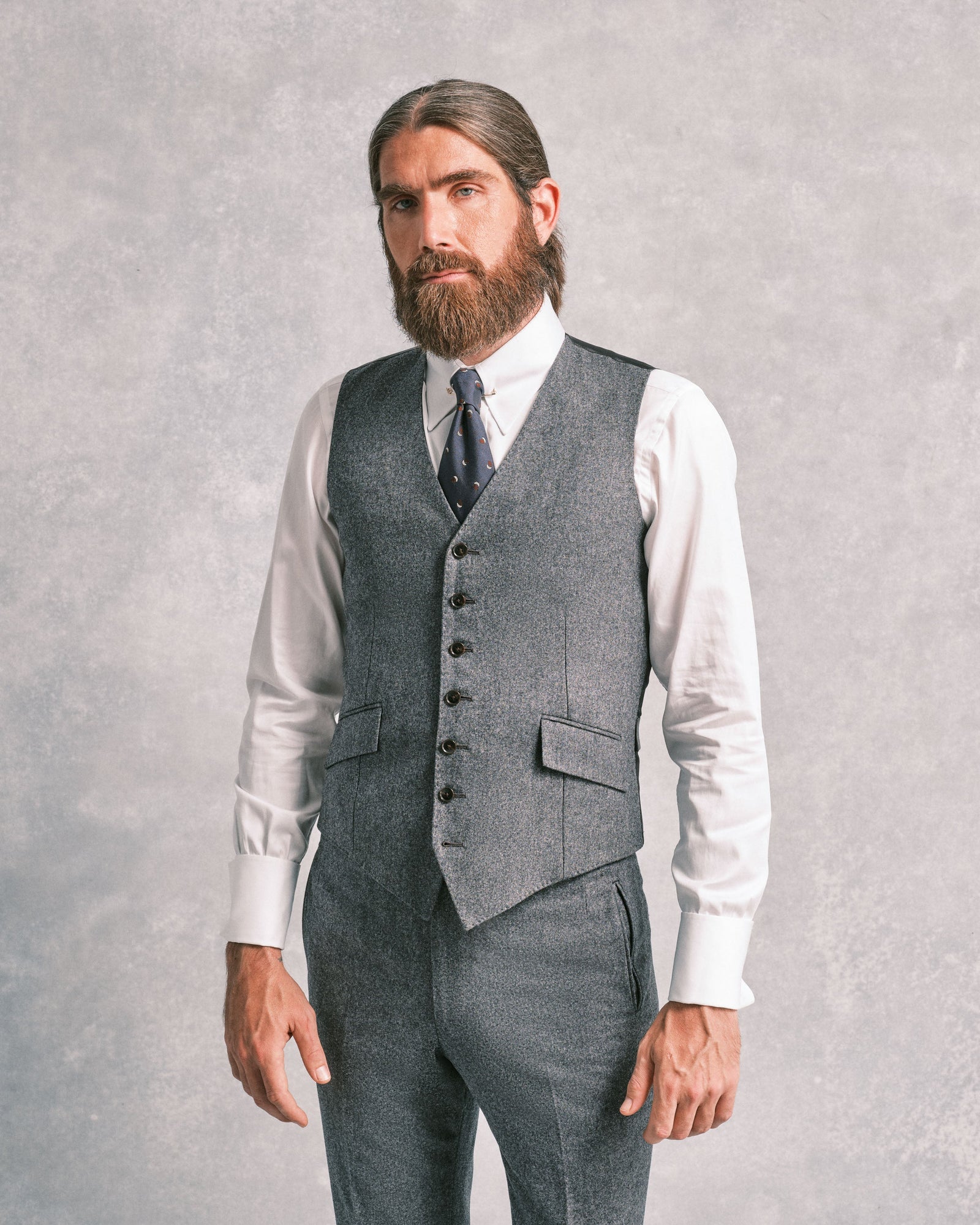 Grey Flannel Waistcoat