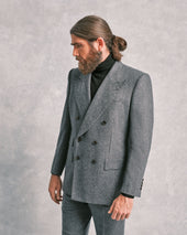 Grey Flannel Double-Breasted Suit