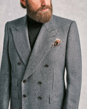 Grey Flannel Double-Breasted Jacket