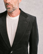 Black Corduroy Contemporary Jacket