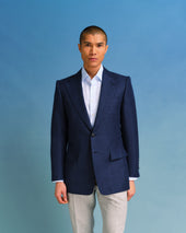 Petrol Linen Blend Blazer