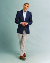 Petrol Linen Blend Blazer