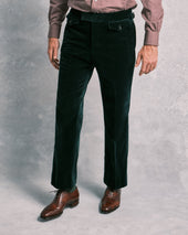 Green Velvet Single-Breasted Suit