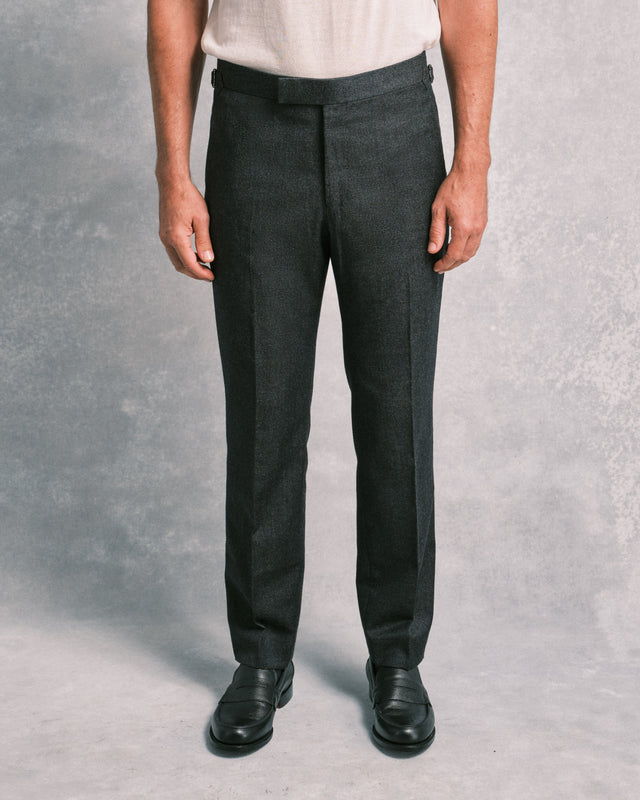 Charcoal Twill Contemporary Trouser