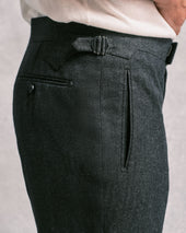 Charcoal Twill Contemporary Trouser