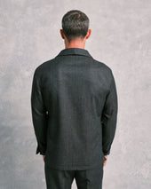 Charcoal Twill Chore Jacket