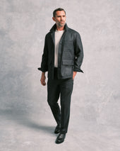 Charcoal Twill Contemporary Trouser