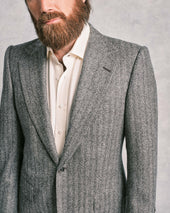 Mottled Grey Herringbone Sports Jacket