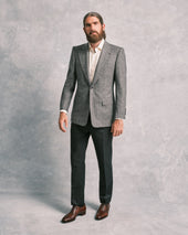 Mottled Grey Herringbone Sports Jacket