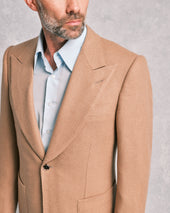 Camel Hair Basket Weave Jacket