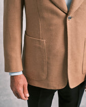 Camel Hair Basket Weave Jacket