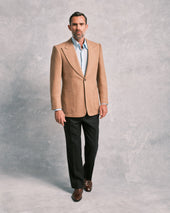 Camel Hair Basket Weave Jacket