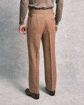 Mustard Fleck Classic Trousers