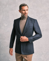 Navy Cashmere Blend Blazer