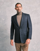 Navy Cashmere Blend Blazer