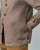 Green Herringbone Capri Shirt