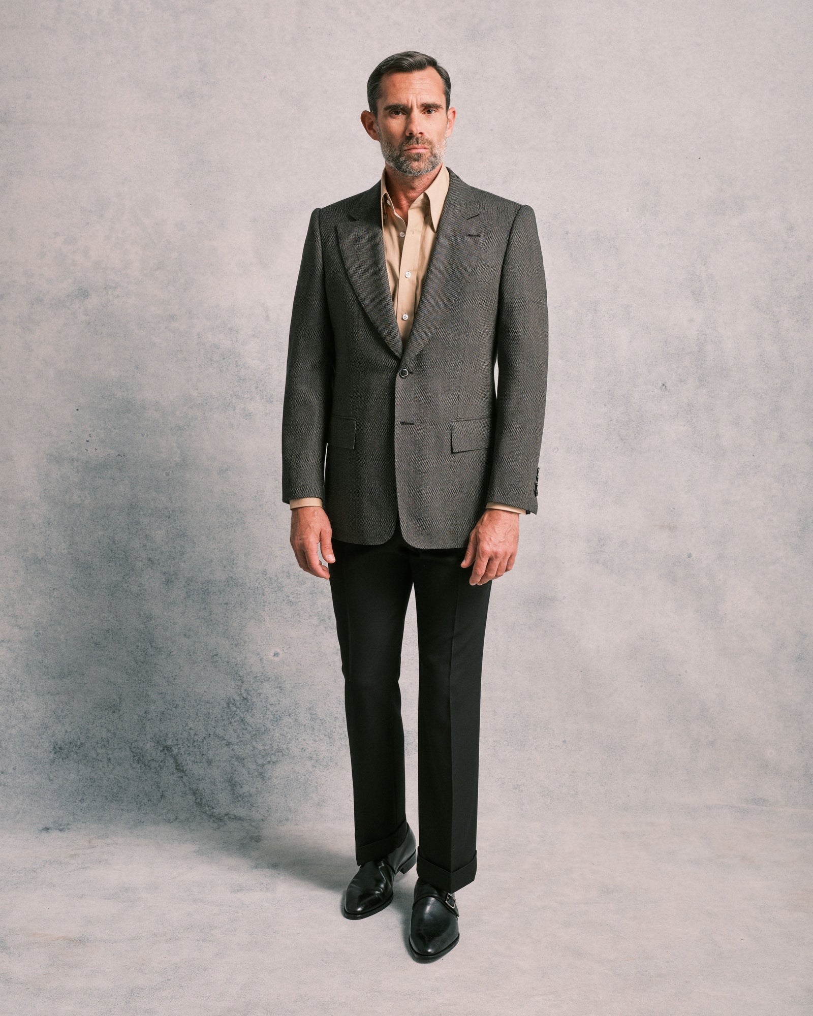 Dark Bronze Herringbone Jacket