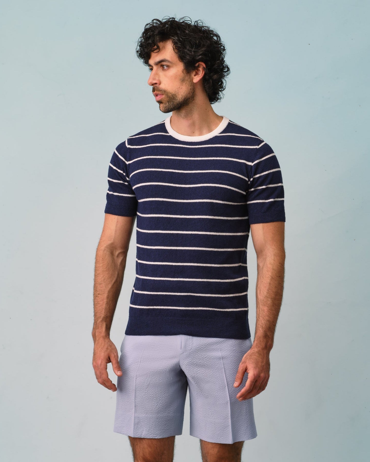 Stripe Crew Neck