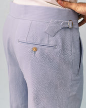 Sky Blue Seersucker Overshirt suit