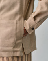 Beige Twill Capri Shirt