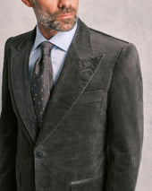 Grey Corduroy Contemporary Suit