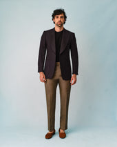 Bronze Wool, Linen and Silk Trousers