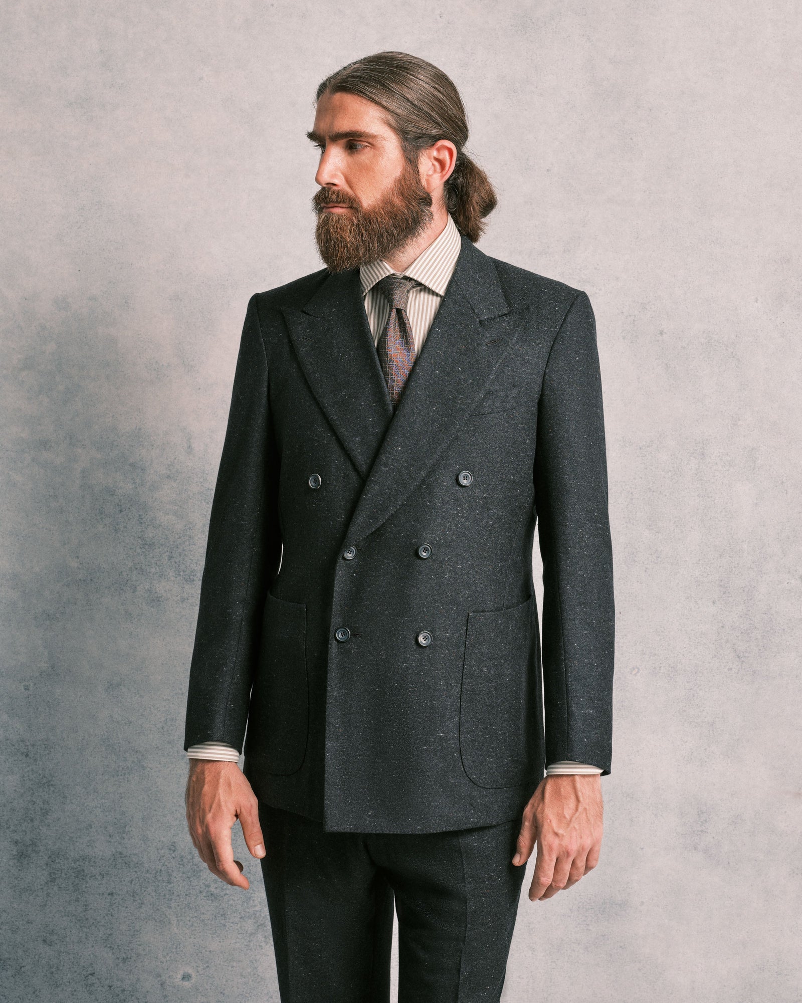 Donegal Unstructured Double Breasted Jacket