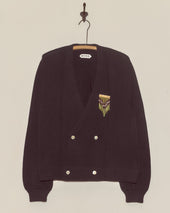 Double-Breasted Cardigan - Black