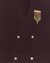 Double-Breasted Cardigan - Black