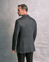 Charcoal Chevron Unstructured Jacket