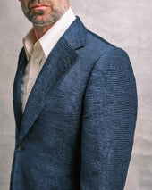 Navy Horizontal Cord Jacket
