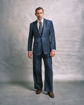 Navy Horizontal Cord Jacket