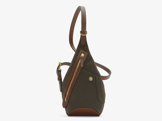 M/S Drop Bag – Army/Cuoio