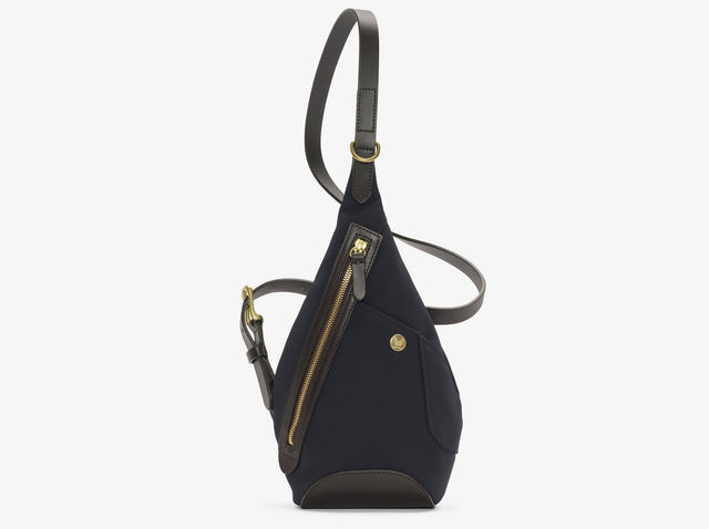 M/S Drop Bag – Navy/Dark Brown