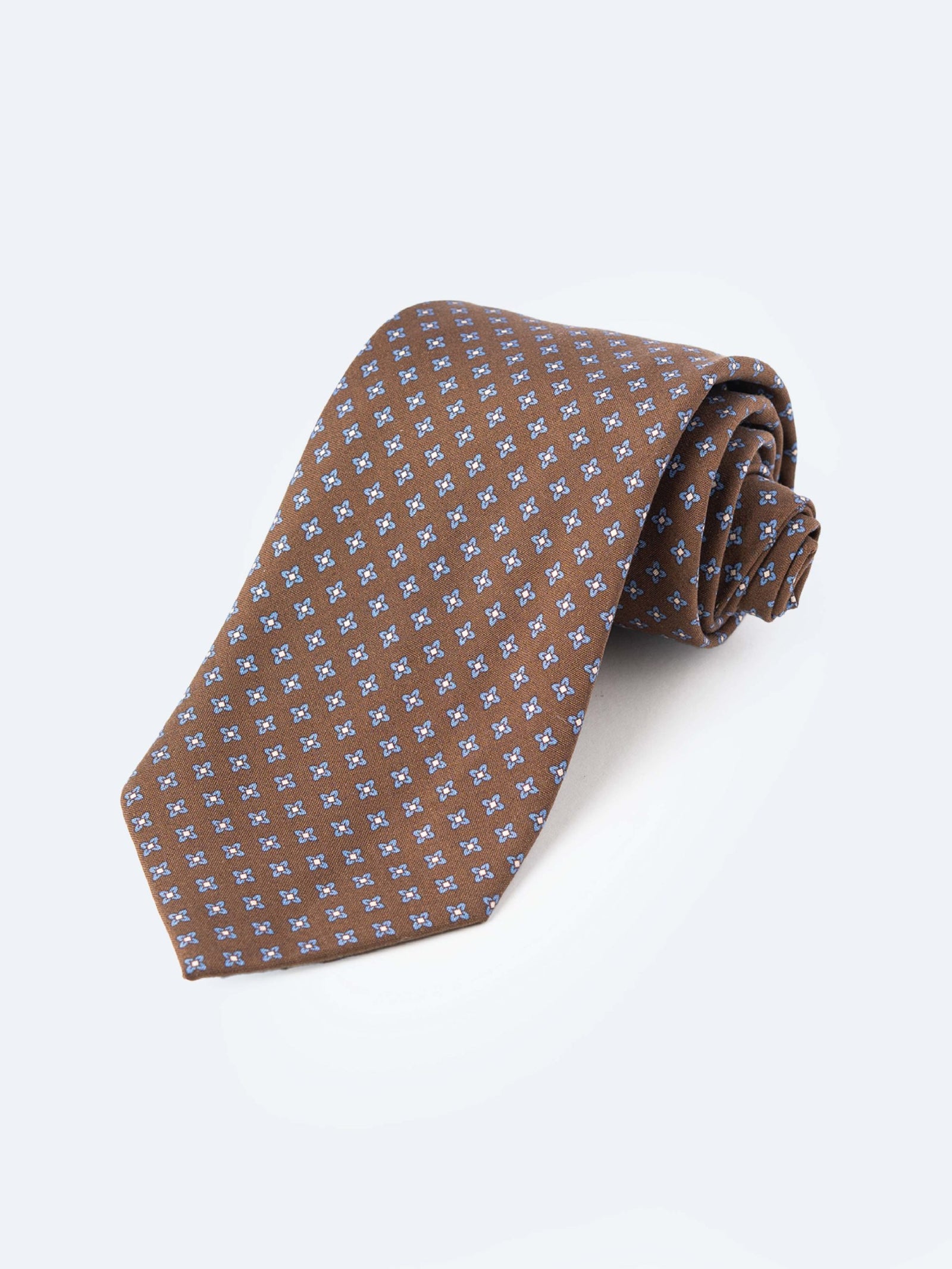 HRH Duleep Singh – Mocha Brown Madder Silk Tie