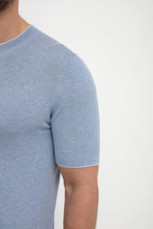 Dusty Knitted T Shirt Made In Italy