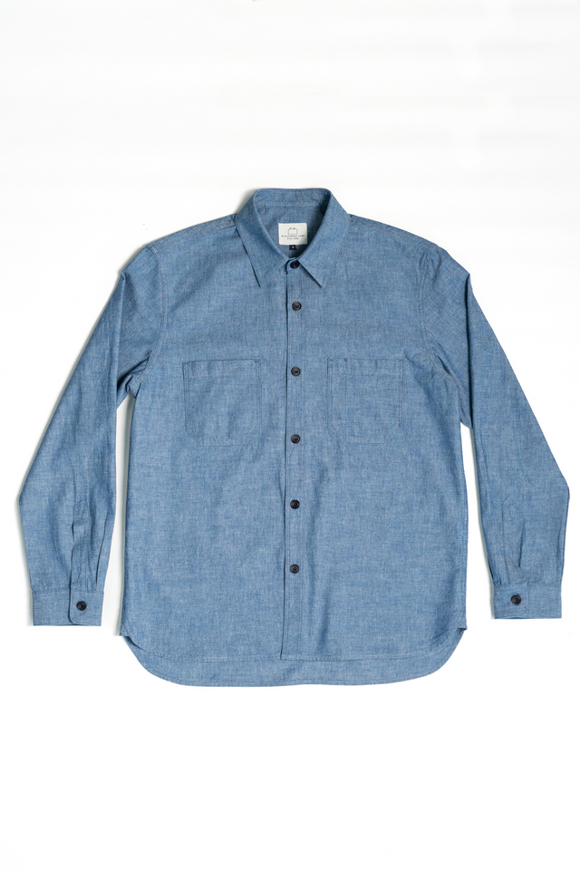 E16 MENS TONAL JAPANESE CHAMBRAY 6oz WORKSHIRT