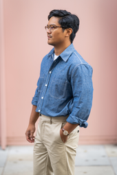 E16 MENS JAPANESE CHAMBRAY 6oz WORKSHIRT