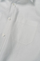 E16 MENS IRISH LINEN WORKSHIRT WHITE