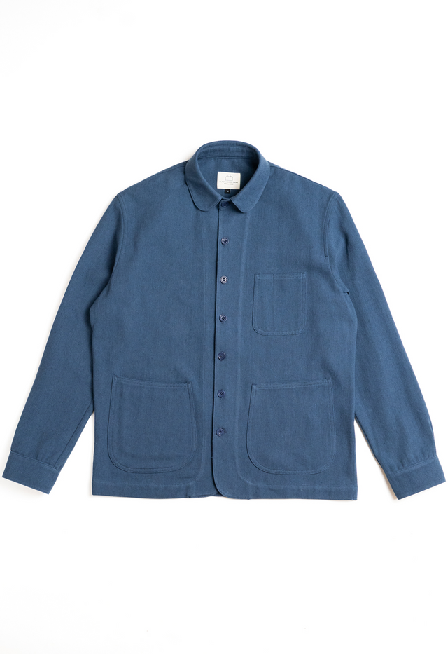 E18 Japanese Twill Uniform Shirt Midnight Blue