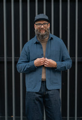 E18 Japanese Twill Uniform Shirt Midnight Blue
