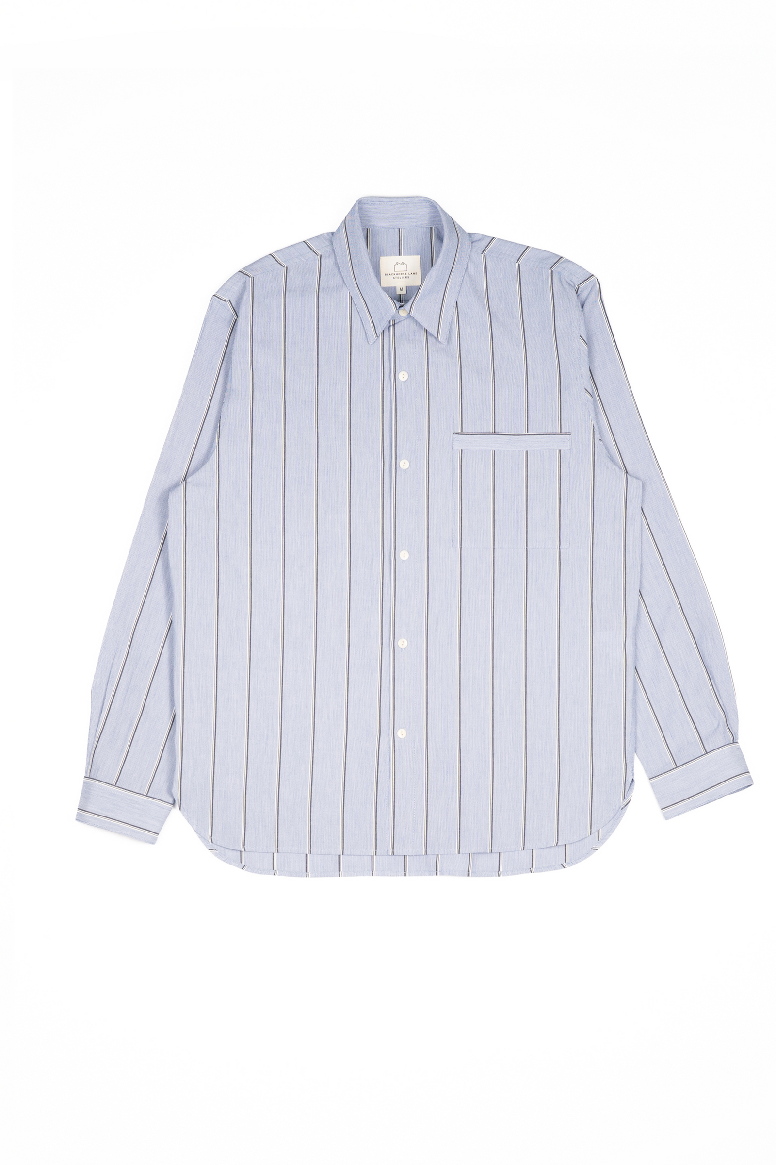 E20 Mens Japanese Cotton Multi Track Stripe Day Shirt