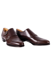 Chocolate Brown Double Monkstraps