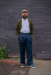 E4 13oz Denim Pleated Trouser