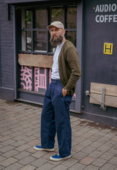 E4 13oz Denim Pleated Trouser