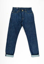 E5 Relaxed Tapered 13.75oz Italian Raw Indigo Selvedge Mens Jeans