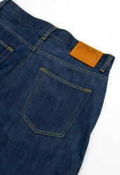 E5 Relaxed Tapered 13.75oz Italian Raw Indigo Selvedge Mens Jeans