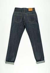 E5 Relaxed Tapered Indigo 14oz Japanese Raw Selvedge Mens Jeans