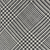 Woollen Prince of Wales Tie in Black and White